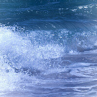 Buy canvas prints of Breaking Cool Blue Waves by Jeremy Hayden