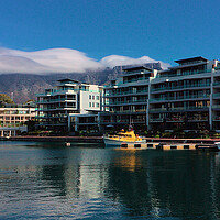 Buy canvas prints of Table Mountain and Apartments Cape Town by Jeremy Hayden