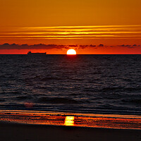 Buy canvas prints of Sunrise on Sandown Beach Isle of Wight by Jeremy Hayden