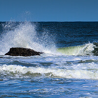 Buy canvas prints of Breaking Wave Splash Panorama by Jeremy Hayden