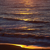 Buy canvas prints of Sunrise on Ocean Waves by Jeremy Hayden