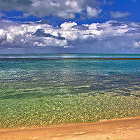 Buy canvas prints of Sea and Clouds and Beach Magaruque Seascape by Jeremy Hayden