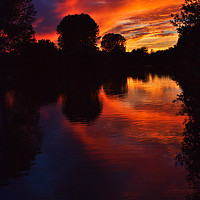 Buy canvas prints of Brackley Lake Sunset Reflections by Jeremy Hayden