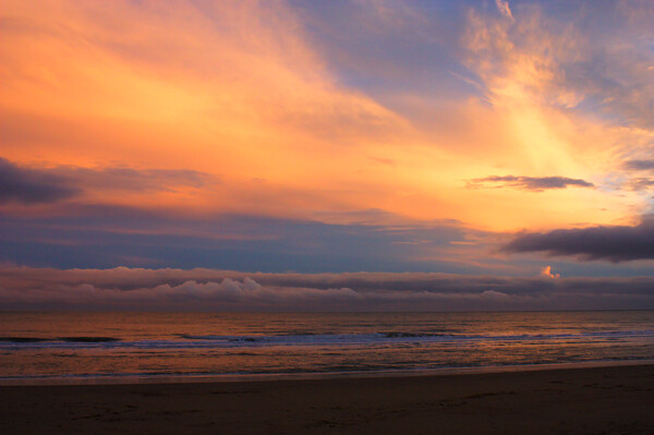 Sunset over Sandown Bay Picture Board by Jeremy Hayden
