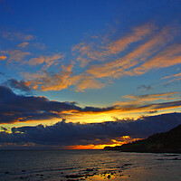 Buy canvas prints of Ventnor Sunset over the English Channel by Jeremy Hayden