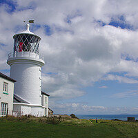 Buy canvas prints of Caldey Island Lighthouse by Jeremy Hayden