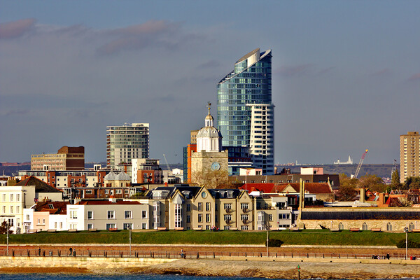 Portsmouth from the Ferry Picture Board by Jeremy Hayden