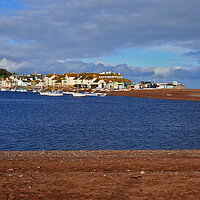 Buy canvas prints of Teignmouth Back Beach from Shaldon Beach by Jeremy Hayden