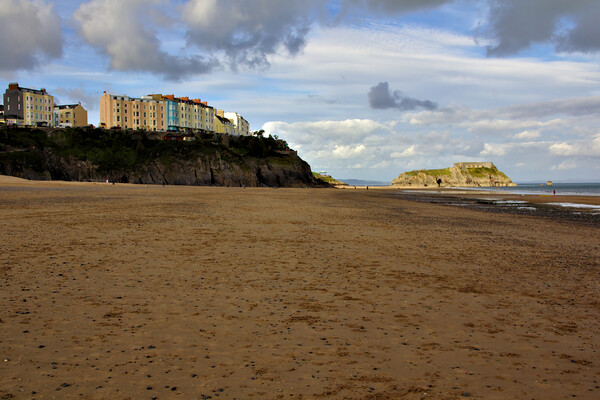 Tenby from Down on South Beach Picture Board by Jeremy Hayden