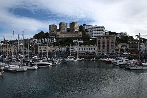 Boats in Torquay Harbour Picture Board by Jeremy Hayden