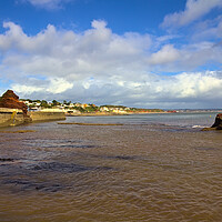 Buy canvas prints of View of Dawlish from the Sea Wall past Boat Cove by Jeremy Hayden