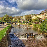 Buy canvas prints of Dawlish Town Water Feature by Jeremy Hayden