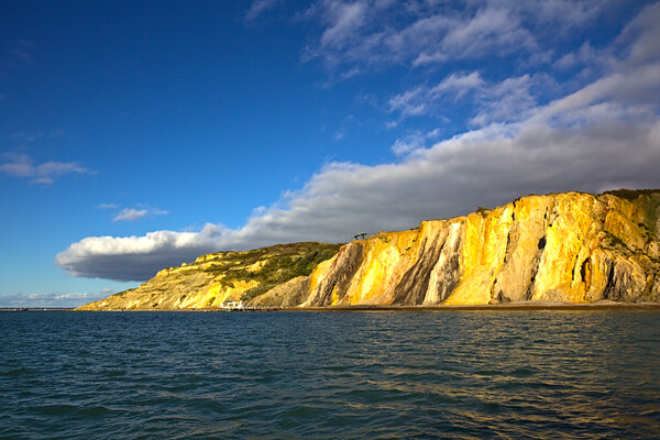 Coloured Sands at the Needles - Isle of Wight Picture Board by Jeremy Hayden