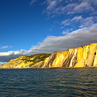 Buy canvas prints of Coloured Sands at the Needles - Isle of Wight by Jeremy Hayden