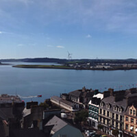 Buy canvas prints of Cork Harbour Panorama at Cobh by Jeremy Hayden