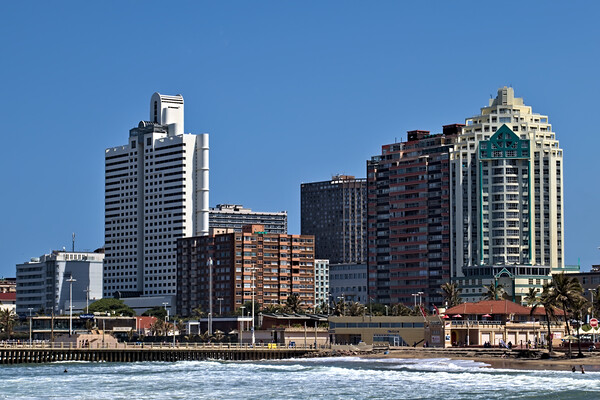 Durban Skyline from the Pier Picture Board by Jeremy Hayden
