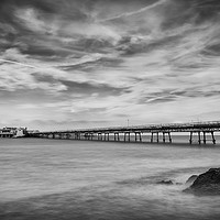 Buy canvas prints of Birnbeck Pier at High Tide by Chris Sweet