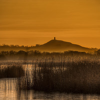 Buy canvas prints of The Tor across the reserve by Chris Sweet