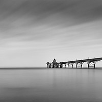Buy canvas prints of Clevedon Pier Dramatic by Chris Sweet