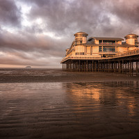 Buy canvas prints of The Grand Pier Sunrise by Chris Sweet