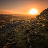 Buy canvas prints of Sunrise on Crook Peak by Chris Sweet