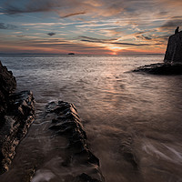 Buy canvas prints of Silhouettes on the Sea Wall by Chris Sweet