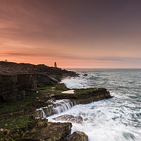 Buy canvas prints of Portland Bill Light house couple by Chris Sweet