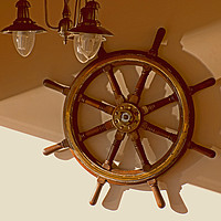 Buy canvas prints of ships wheel by paul ratcliffe