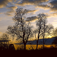 Buy canvas prints of sunset in the wye valley by paul ratcliffe
