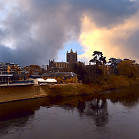 Buy canvas prints of hereford skyline by paul ratcliffe