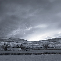 Buy canvas prints of wye valley in platinum by paul ratcliffe