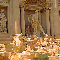 Buy canvas prints of Trevi fountain Rome by paul ratcliffe