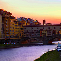 Buy canvas prints of ponte vecchio firenze Italy by paul ratcliffe