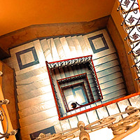 Buy canvas prints of marble staircase by paul ratcliffe