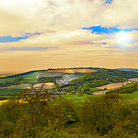 Buy canvas prints of herefordshire view from croft ambrey by paul ratcliffe
