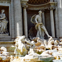 Buy canvas prints of trevi fountain rome by paul ratcliffe