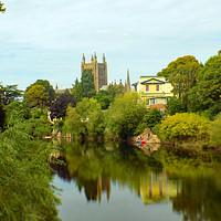 Buy canvas prints of river wye at hereford by paul ratcliffe