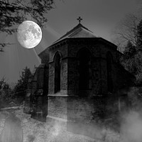 Buy canvas prints of new radnor church in moonlight by paul ratcliffe