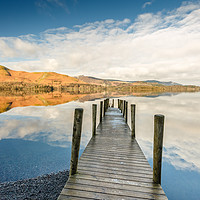 Buy canvas prints of Ashness Jetty Reflections by John Cummings