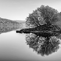 Buy canvas prints of Lake Vyrnwy Reflections by John Cummings