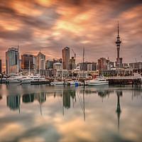 Buy canvas prints of Auckland Sunrise by John Cummings