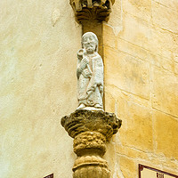 Buy canvas prints of Medieval Statue with key. by Paul Cullen