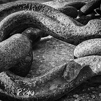 Buy canvas prints of Shackle and chains. by Paul Cullen