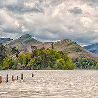 Buy canvas prints of Derwentwater Boathouse Colour 2 by Paul Cullen