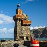 Buy canvas prints of The Harbour Tower at Lynmouth by Paul Cullen