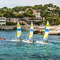 Buy canvas prints of Cassis Harbour, Cassis France 13th August 2012. by Paul Cullen