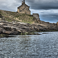 Buy canvas prints of The Bathing House at Howick. by Paul Cullen