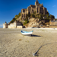 Buy canvas prints of Le Mont Saint-Michel at Low tide. by Paul Cullen