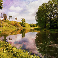 Buy canvas prints of Teviot River near Kelso. by Paul Cullen
