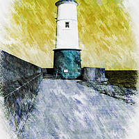 Buy canvas prints of Berwick Lighthouse as Graphic Art. by Paul Cullen